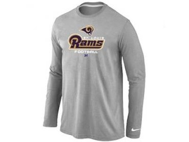 NEW St.Louis Rams Critical Victory Long Sleeve T-Shirt Grey