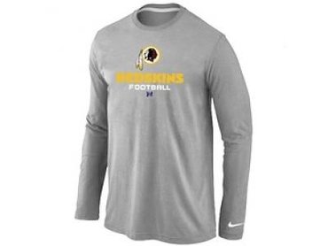 NEW Washington Red Skins Critical Victory Long Sleeve T-Shirt Grey