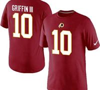 NEW Washington Redskins #10 Robert Griffin III Pride Name & Number NFL T-Shirt Red