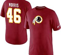 NEW Washington Redskins #46 Alfred Morris Name & Number NFL T-Shirt Red