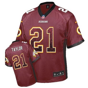 NEW Washington Redskins 21 Sean Taylor Burgundy Red Team Color Stitched NFL Elite Drift Fashion Jersey