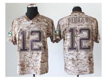 NEW jerseys green bay packers #12 aaron rodgers camo(2013 new Elite)(USMC)