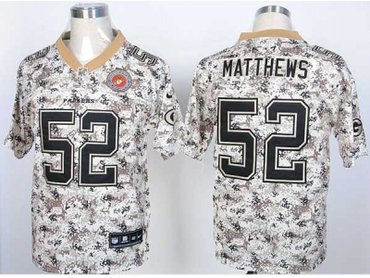 NEW jerseys green bay packers #52 clay matthews camo(2013 new Elite)