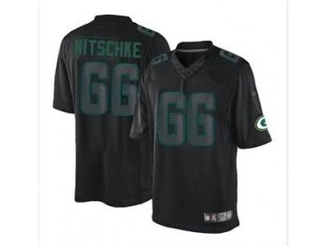 NEW jerseys green bay packers #66 ray nitschke black(Impact Limited)