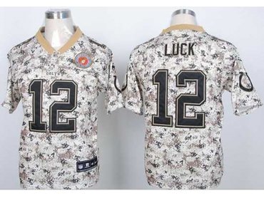 NEW jerseys indianapolis colts #12 luck camo(2013 new Elite)