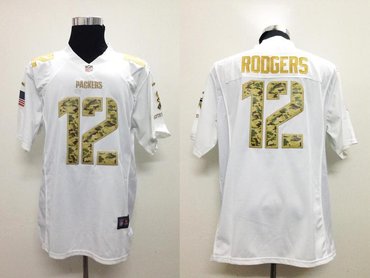 NEW jerseys Green Bay Packers #12 luck white(USA Game)