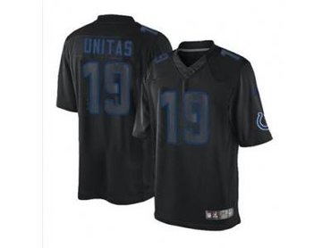 NEW jerseys indianapolis colts #19 unitas black(Impact Limited)