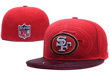 NFL 49ers Red Fitted Hat