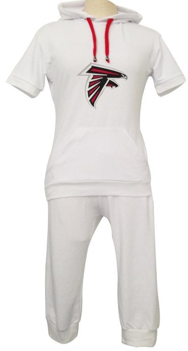NFL Atlanta Falcons women's Hooded sport suit White