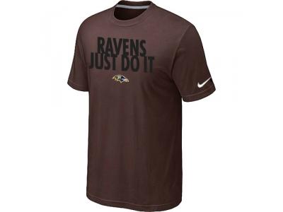 NFL Baltimore Ravens Just Do It Brown T-Shirt