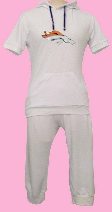 NFL Denver Broncos women's Hooded sport suit White