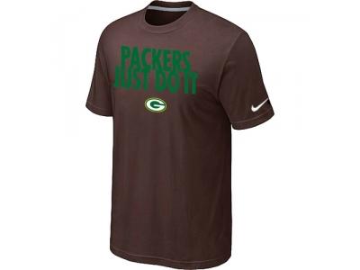 NFL Green Bay Packers Just Do It Brown T-Shirt