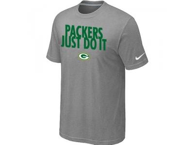 NFL Green Bay Packers Just Do It L.Grey T-Shirt