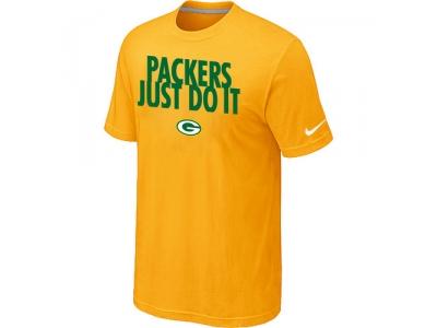 NFL Green Bay Packers Just Do It Yellow T-Shirt