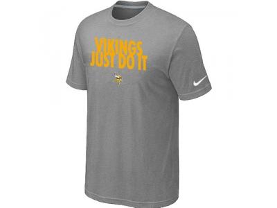 NFL Minnesota Vikings Just Do It L.Grey T-Shirt