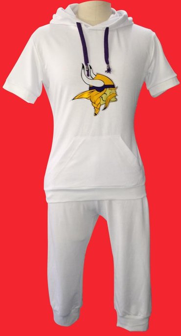 NFL Minnesota Vikings women's Hooded sport suit White