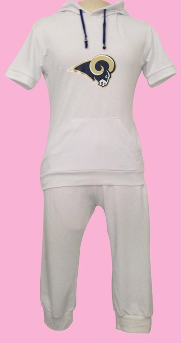NFL St. Louis Rams women's Hooded sport suit White