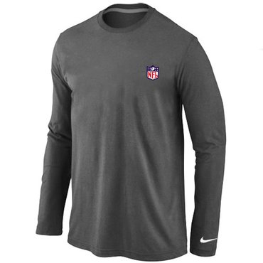 NFL logo Long Sleeve T-Shirt D.GREY