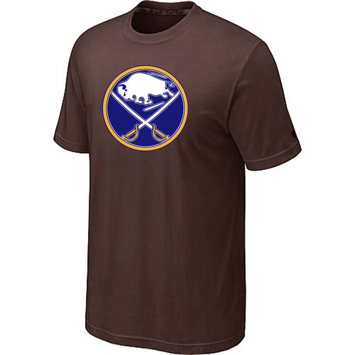 NHL Buffalo Sabres Big & Tall Logo Brown T-Shirt