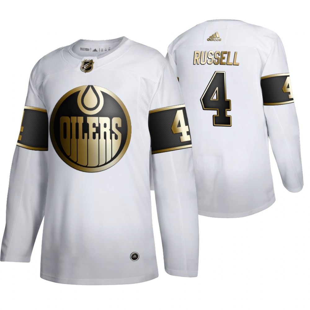 NHL Oilers Kris Russell Men's Limited 2019-20 Golden Edition Jersey