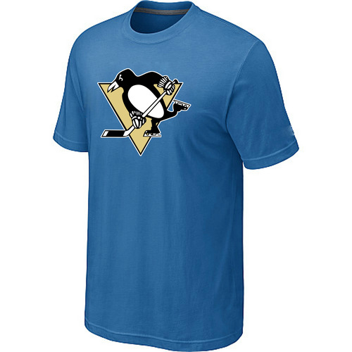 NHL Pittsburgh Penguins Big & Tall Logo Light Blue T-Shirt