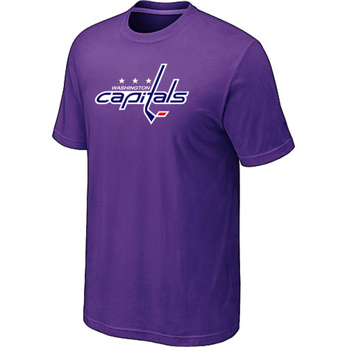 NHL Washington Capitals Big & Tall Logo Purple T-Shirt