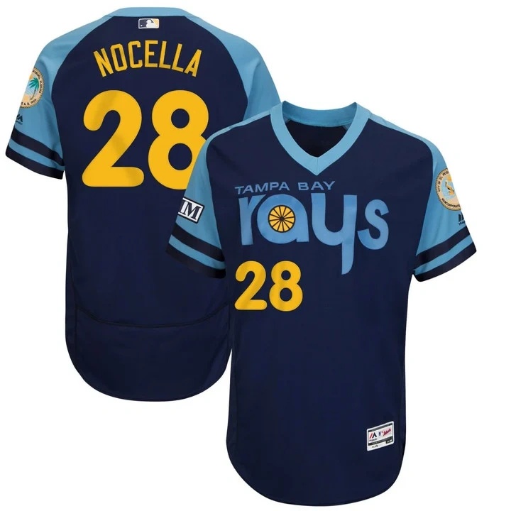 NOCELLA #28 Tampa Bay Rays Navy Jersey