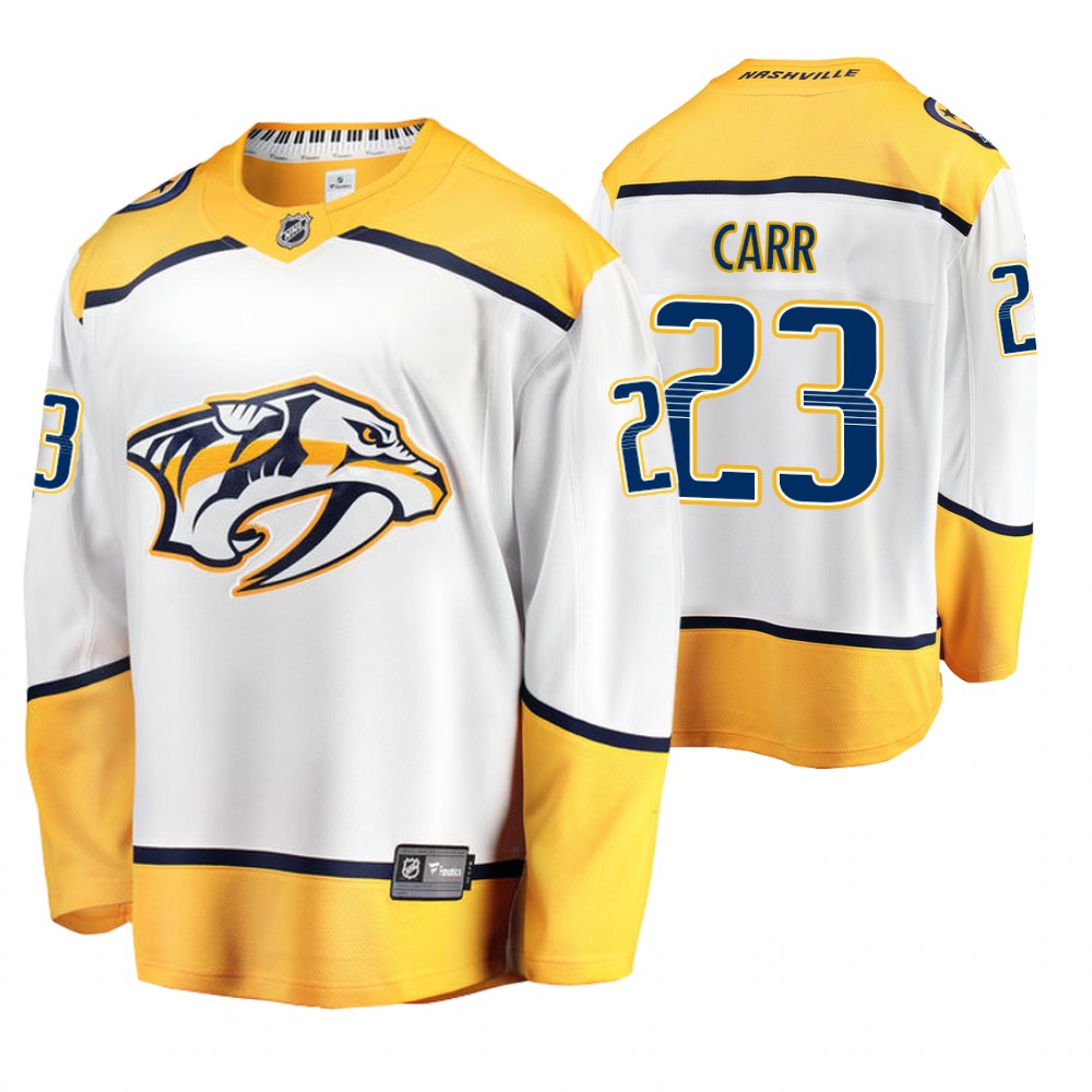 Nashville Predators Daniel Carr Men's Away Breakaway Player Fanatics Branded Jersey