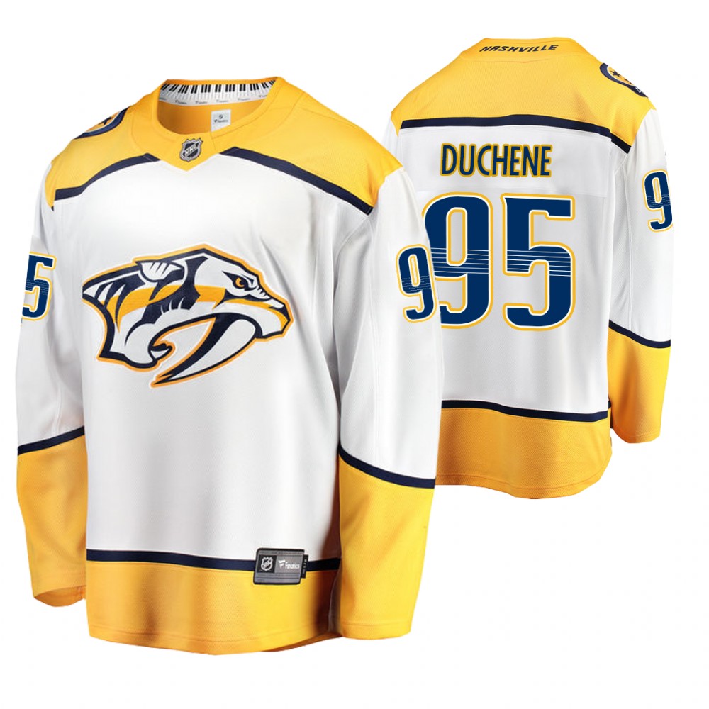 Nashville Predators Matt Duchene Men's Away Breakaway Player Fanatics Branded Jersey