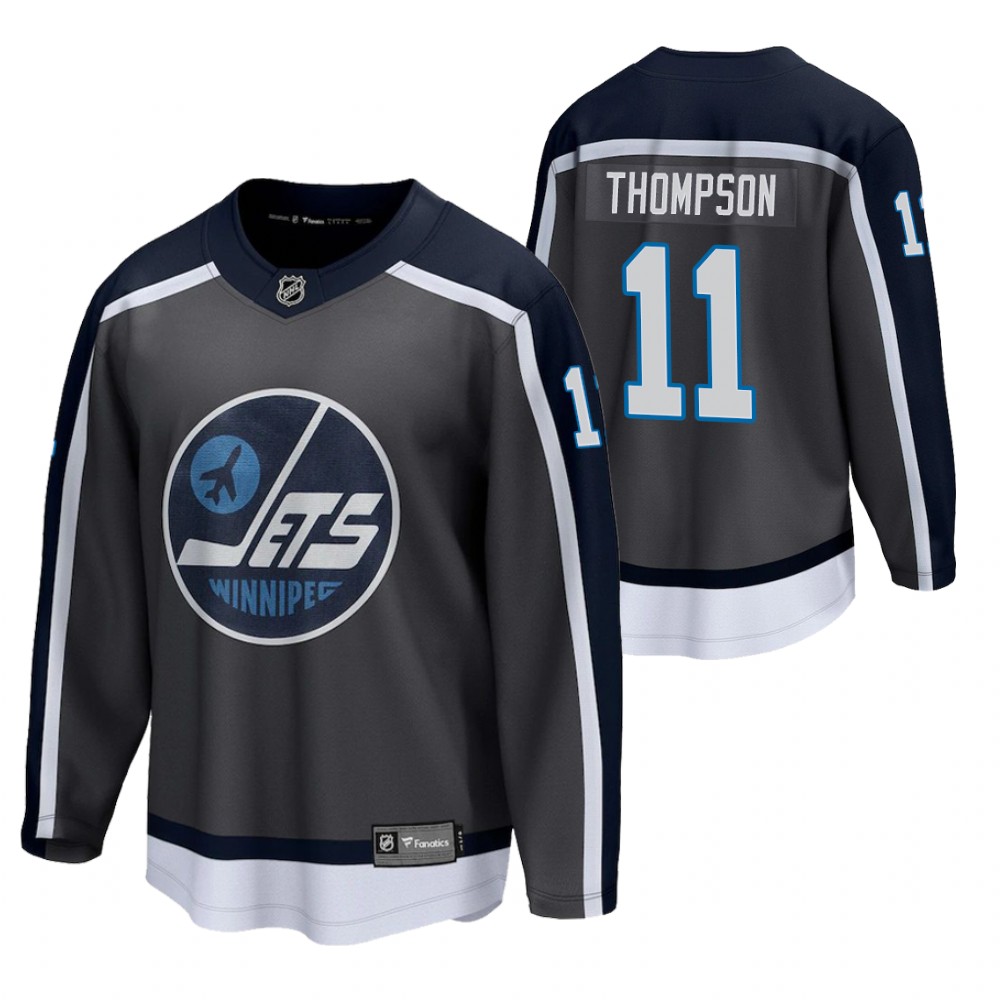 Nate Thompson Jets 2021 Special Edition Gray Jersey