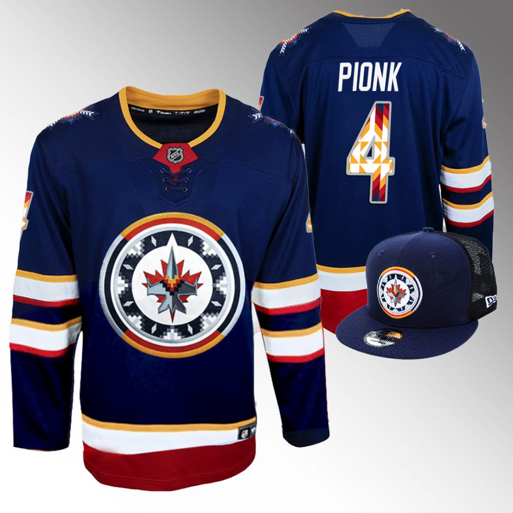 Neal Pionk Jets WASAC Breakaway Jersey Navy Fashion