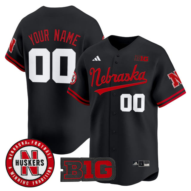 Nebraska Cornhuskers 2025 Vapor Baseball Custom Jersey
