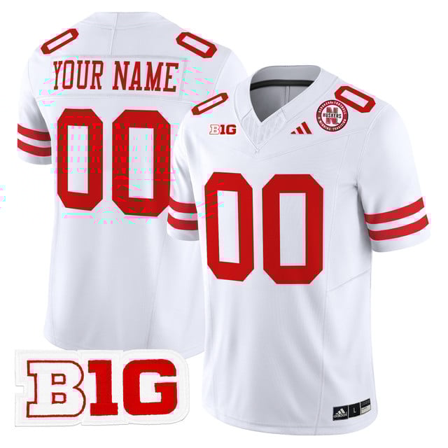 Nebraska Cornhuskers 2025 Vapor Limited Custom Jersey WHITE