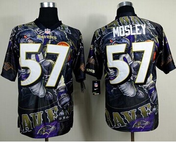 New Baltimore Ravens #57 C.J. Mosley Team Color NFL Elite Fanatical Version Jersey