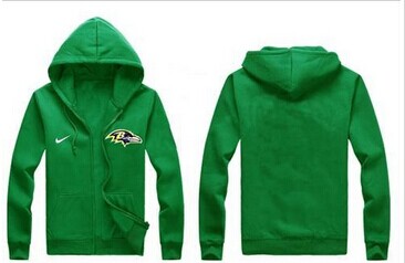 New Baltimore Ravens Authentic Logo Hoodie Green