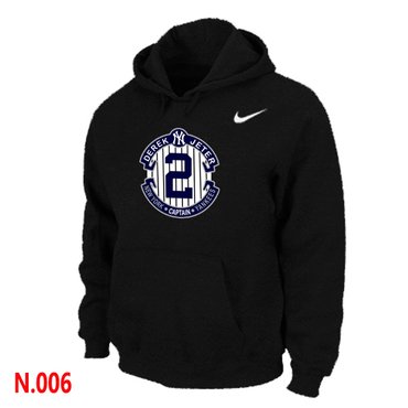 New Derek Jeter New York Yankees Official Final Season Commemorative Logo Pullover Hoodie Black