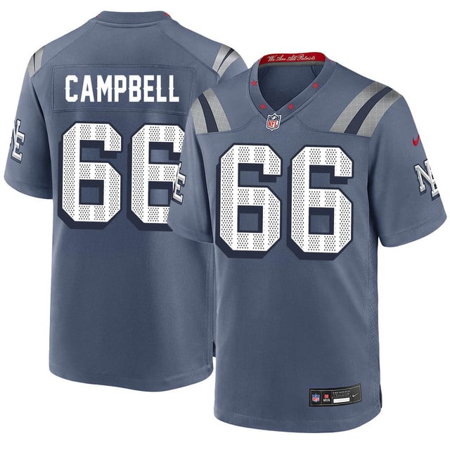 New England Patriots F.U.S.E. Limited Rivalry Series Jersey #66 Will Campbell