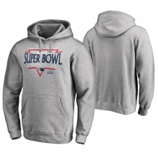 New England Patriots Heather Gray Super Bowl LIII Champions Neutral Zone Hoodie