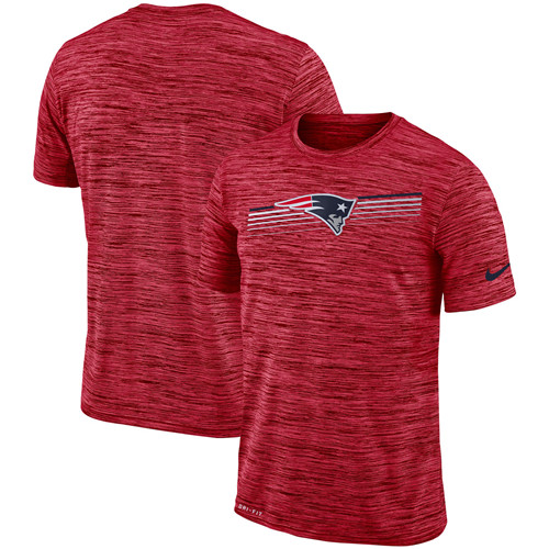 New England Patriots Nike Sideline Velocity Performance T-Shirt Heathered Scarlet