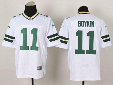 New Green Bay Packers #11 Jarrett Boykin White NFL Elite Jersey