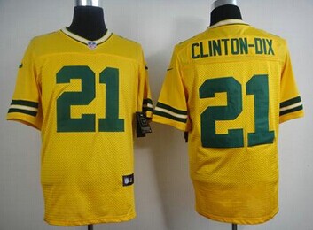 New Green Bay Packers #21 Ha Ha Clinton-Dix Yellow Alternate NFL Elite Jersey