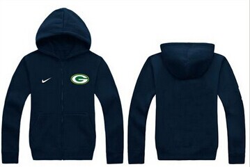 New Green Bay Packers Authentic Logo Hoodie Navy Blue