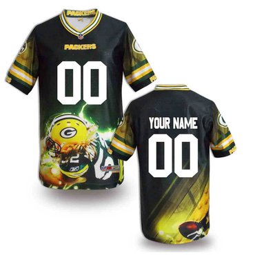New Green Bay Packers Customized Jersey-05