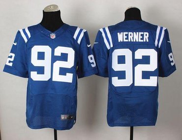 New Indianapolis Colts #92 Bjoern Werner Royal Blue Team Color NFL Elite Jersey