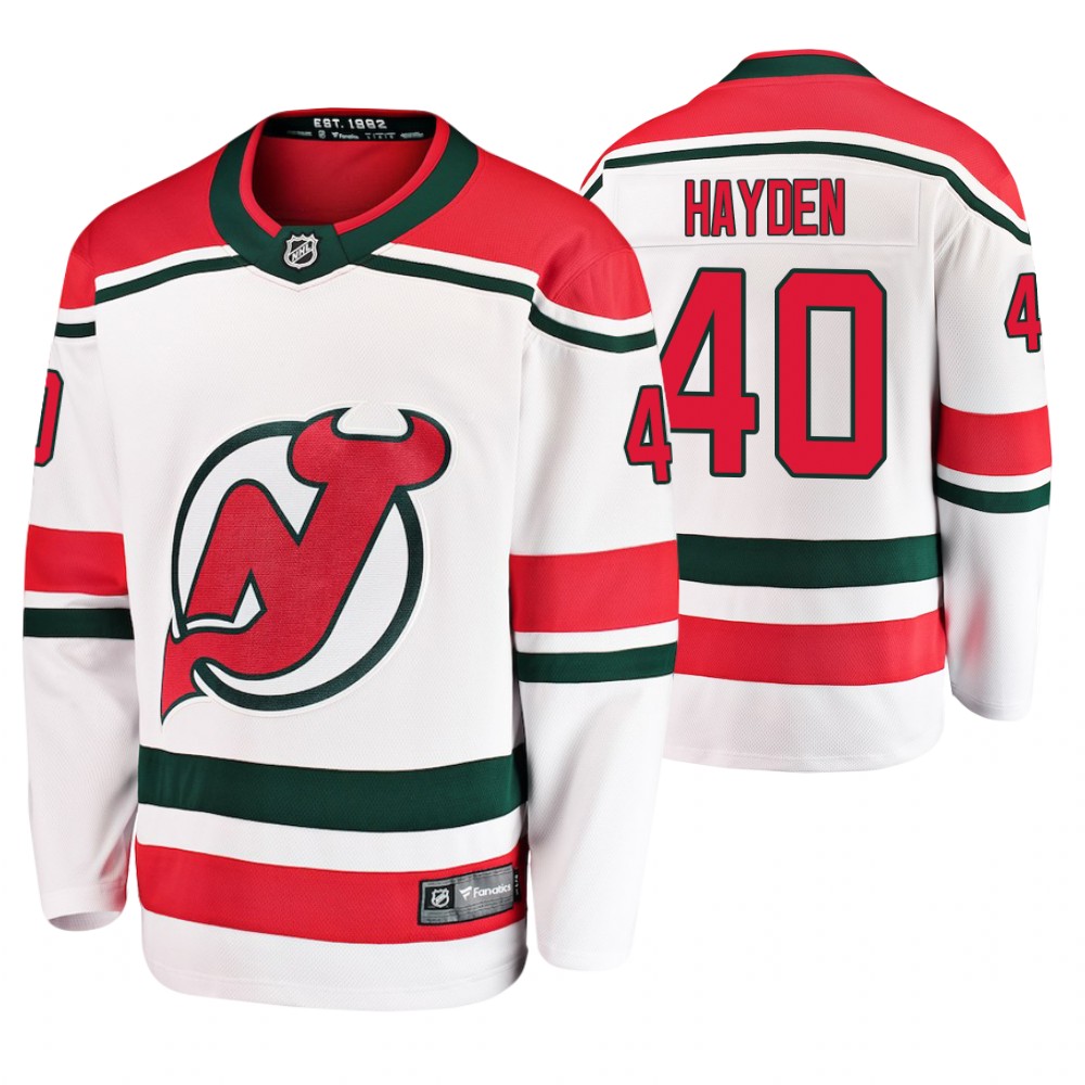 New Jersey Devils John Hayden Men's Alternate Breakaway Player Fanatics Branded Jersey