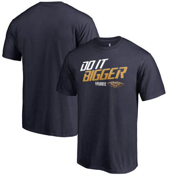 New Orleans Pelicans Fanatics Branded 2018 NBA Playoffs Slogan T-Shirt Navy