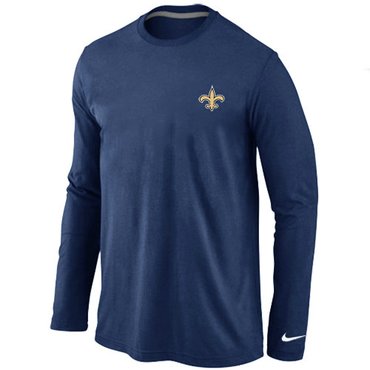 New Orleans Sains Sideline Legend Authentic Long Sleeve T-Shirt D.Blue