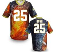 New Orleans Saints 25# Reggie Bush Stitched NFL Elite Fanatical Version Jersey (6)