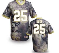 New Orleans Saints 25# Reggie Bush Stitched NFL Elite Fanatical Version Jersey (7)