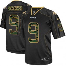 New Orleans Saints Drew Brees Black Camo Game Fashion Jersey